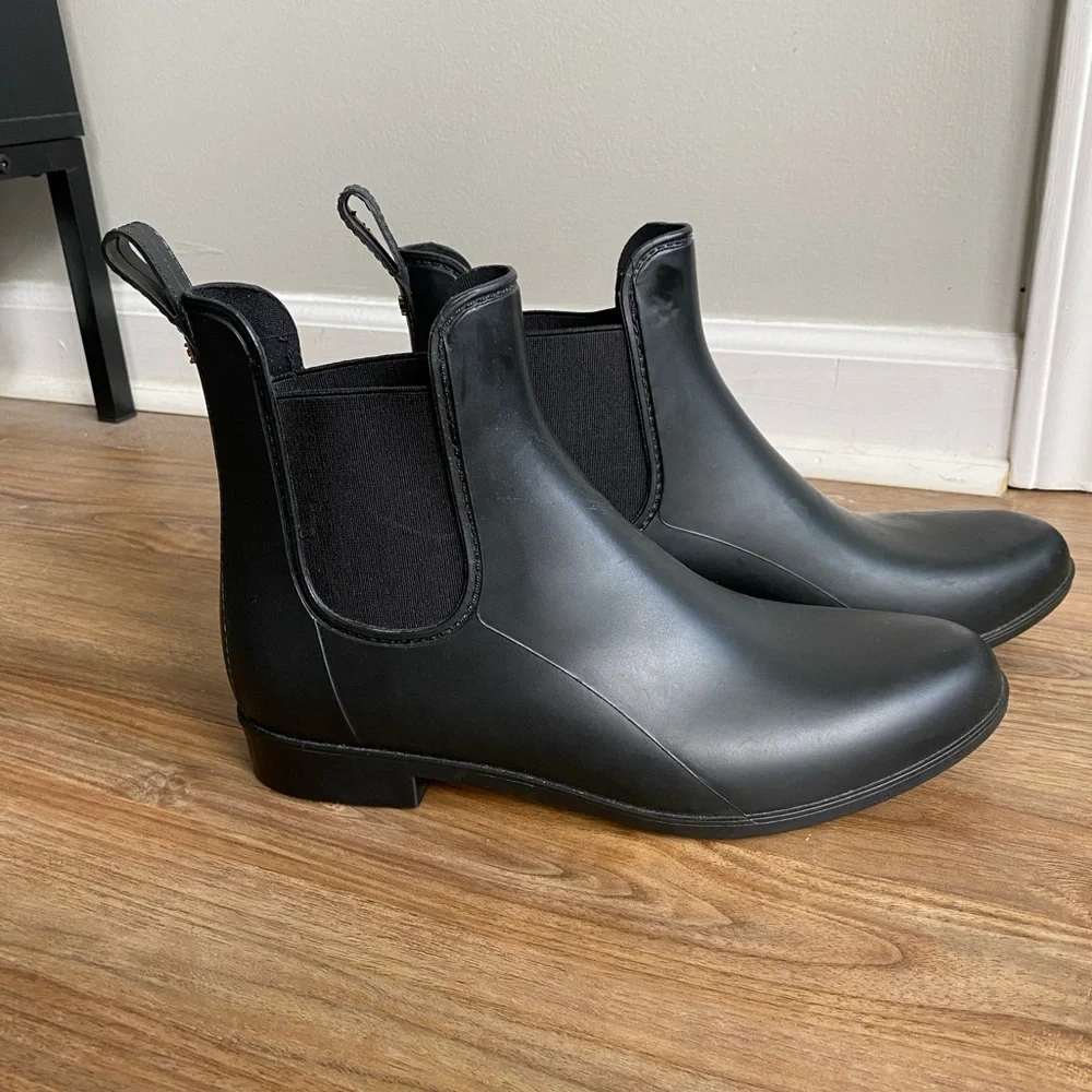 Sam Edelman Black Ankle Rain Boots-Size 11